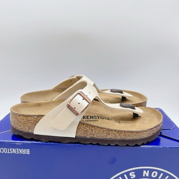 Birkenstock Gizeh Birko-Flor Thong Sandal Graceful Pearl White EU 36 US 5- 5.5 R - Picture 6 of 14